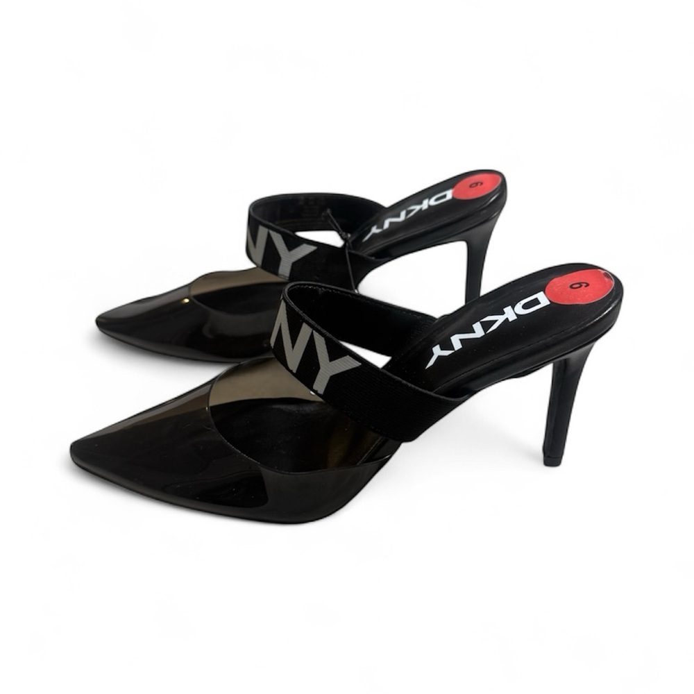 DKNY Black Strappy Heels